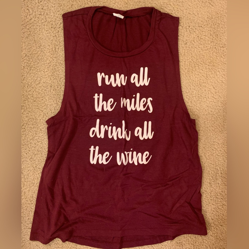 Maroon tank top